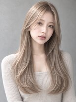 トリニティ(trinity)&nbsp;ブリーチ×髪質改善 ミルクティーベージュ レイヤー豊見城】