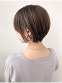 30代40代小顔ショートボブ