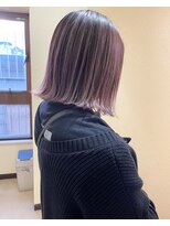 バーチョ(bacio)&nbsp;ピンクパープルバレイヤージュ ボブ【Insta→bacio_ozawa】