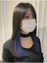 ヘアー ミッション 心斎橋店(hair Mission)&nbsp;ロイヤルブルーインナーカラー