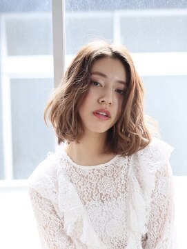 カペリベラグラマラス CapelliBellaGLAMOROUS ミディアムボブ/くせ毛風ボブ/20代30代【カペリベラグラマラス】