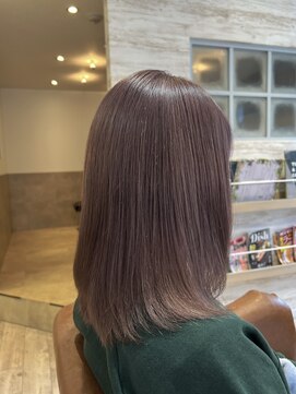 ラボヌールヘアー 宇都宮店(La Bonheur hair) シアーパープルベージュ♪【宇都宮駅/インナーカラー】