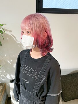 ニュート(Neut ) ハイトーンピンクデザインカラー/エンドカラーブラック/名古屋