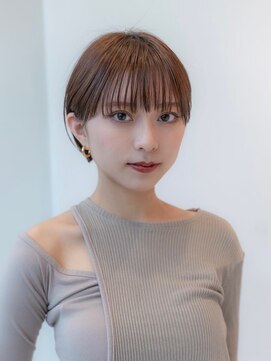 イオ 本厚木(io) 20代30代丸みショート似合わせカットフルバングイメチェン