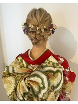 サロンナビ(Salon Navi)&nbsp;成人式ヘアセット/成人式ヘアメイク/振袖ヘアセット/シニヨン