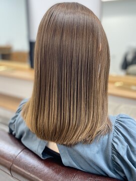 ランプ(Lamp) くびレイヤーグレーベージュニュアンスカラー白髪染め白髪ぼかし