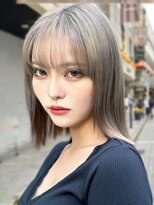 アース 綱島店(HAIR&MAKE EARTH)&nbsp;20代30代40代髪質改善くびれボブアッシュベージュ透明感