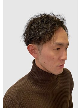 銀座マツナガ 浅草店 ツーブロツイスパアップバングスタイル