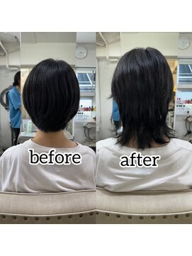 ヘアー アレス(hair ales) ウルフエクステ、ショートウルフ、メンズウルフ、ウルフエクステ