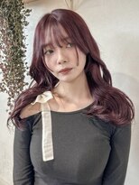 ゼスト 中野店(ZEST)&nbsp;【ZEST中野/武田智海】ブリーチなしでも可愛い！カシスレッド
