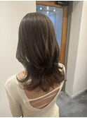 ダブルカラー ベージュカラー ガーリー トレンドヘア 髪質改善