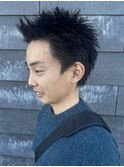 メンズマッシュパーマニュアンスパーマスパイラルパーマ刈り上げ