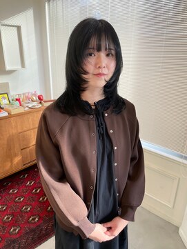 ヘアーアイスカルテット(HAIR ICI QUARTET) 大人可愛い艶髪カラーくすみベージュくびれウルフロングレイヤー