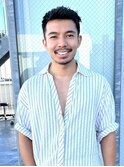 外国人風パーマウルフカルマパーマベリーショートダークアッシュ