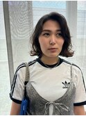 ゆるっと外国人風パーマスタイル