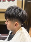 ツーブロックショート