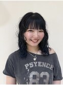 ミディアムパーマ/レイヤーパーマ/デザインカラー