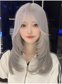 ウルフカット/ハイトーン/デザイン/ワンホン【レイヤー/渋谷】