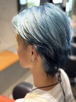 バルバオ サロンドベレーザ 大須(BALBAO salon de belleza) センターパートウルフ×デザインエンドカラー