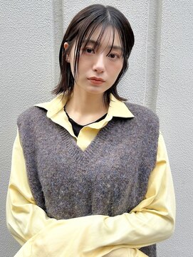 レトン 銀座(leton) オリーブグレー/小顔/ショートボブ/ココアベージュ/前髪