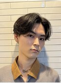 センターパートニュアンスヘア