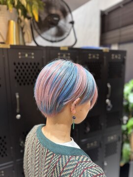 ヴァイス 渋谷店(VAICE) セクションカラー/ペールピンク/マリンブルー