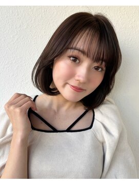 カバーヘア ブリス 川口(COVER HAIR bliss) ナチュラルショートボブ/ダークアッシュ/髪質改善/小顔ヘアp川口