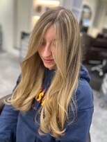 ボンズサロン 麻布十番 パティオ通り店(BONDZSALON) 外国人風ハイライト×バレイヤージュ【麻布十番駅/六本木駅】