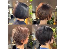 サトウキカクの雰囲気（新しい自分、向上するカットをこの大きな鏡の前でご覧下さいね!）