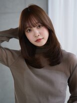 エインアンリー 明治神宮前(AIN.ANLY.)&nbsp;チャコールグレーアッシュフェイスフレーミング前髪カット