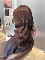 ファースト 東仙台店(first) チェリーレッド・レイヤー・ロング