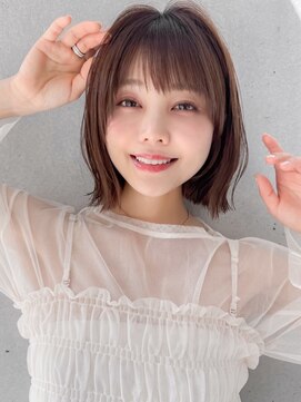 リヤン 表参道(lyann) レイヤーカット前髪美髪サイドバングミルクティーブロンドF