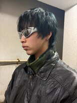 アース 高円寺店(HAIR & MAKE EARTH)&nbsp;モスグリーン×レイヤーショート｛@02st96}