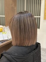 ルイ(ROUIS produced by LUCK 津田沼) ROUIS 津田沼 ボブバレイヤージュ ピンクベージュ