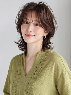 カバーヘアアンドスパ ブリス 浦和(COVER HAIR&SPA bliss) 夏カラーブリーチなし垢抜けシャギーウルフ小顔レイヤーp浦和