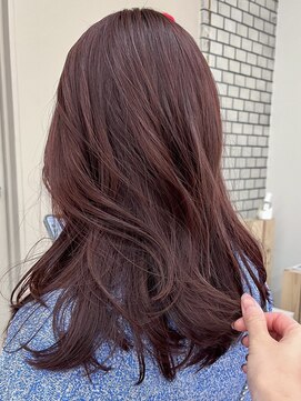 パークレーン アイス イヴェン(park lane ICI yeven) ブリーチなしダブルカラーワインレッドボルドーカラー赤髪