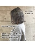10代20代30代◎外国人風☆ナチュラルグレージュ外ハネボブディ