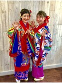 卒業式シーズンのヘアーセットと袴の着付け早朝から取り掛かりOK