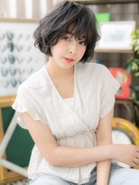 カバーヘアアンドスパ ブリス 浦和西口店(COVER HAIR & SPA bliss) エアリーな毛先で遊ぶ★黒髪アッシュ大人ボブb浦10代20代30代