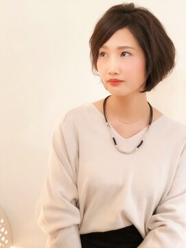 アニモフィオレンテ 千間台店(animo FIORENTE) +animoせんげん台+ナチュラルカラーで上品なエアリー大人ボブ♪b