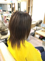 アレンジヘアー(aRe:nge HAIR)&nbsp;【山ノ上 久】軽やかに毛先がなびく☆ミディアムレイヤー