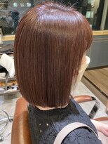 エスト(est)&nbsp;【新宿×est】秋髪ぱっつんボブ☆優しめピンクブラウン