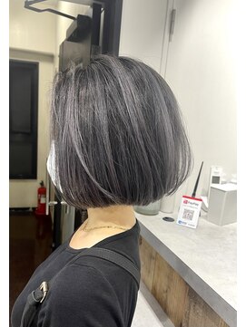 フォーク(FOLK) 恵比寿×YAMATO 切りっぱなしボブ×バレイヤージュ