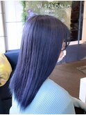 【W_SALON 河原町】ネイビーブルー/艶髪/大人綺麗