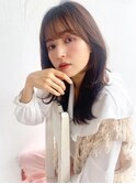 〇シースルーバング × 顔まわりレイヤー ナチュラル くびれヘア