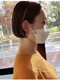 耳だしショート×ミストバング×癖毛カット×ウザバング×