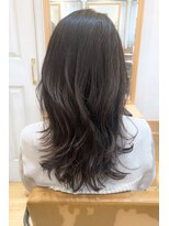 アロマ ヘアー ルーム 新宿3号店(AROMA hair room)&nbsp;斜めバング小顔ウルフレイヤーグレージュカラー/新宿/新宿三丁目