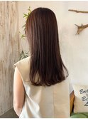 大人女性/ナチュラルレイヤーロング/ダークブラウン