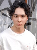 ブゾン(buZon)&nbsp;【buZon ブゾン】波巻きマッシュパーマ×アッシュブラック