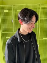 アース コアフュールボーテ 熊谷店(EARTH coiffure beaute)&nbsp;センターパート_ナチュラルヘア_メンズカット